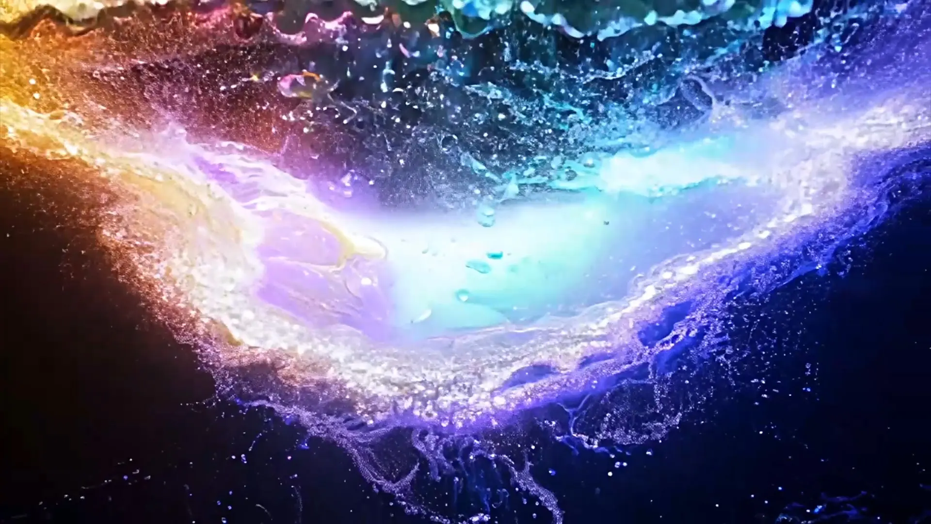 Cosmic Energy Swirl Video Background for Title Animation